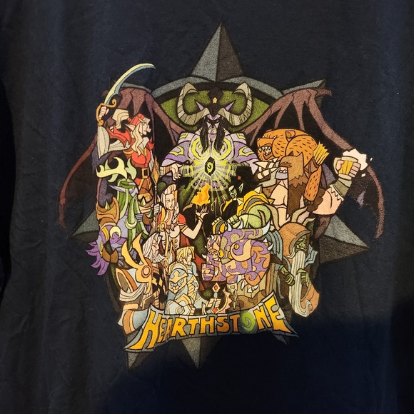 Blizzard Hearthstone Development Team shirt, blue 2XL - Picture 2 of 3